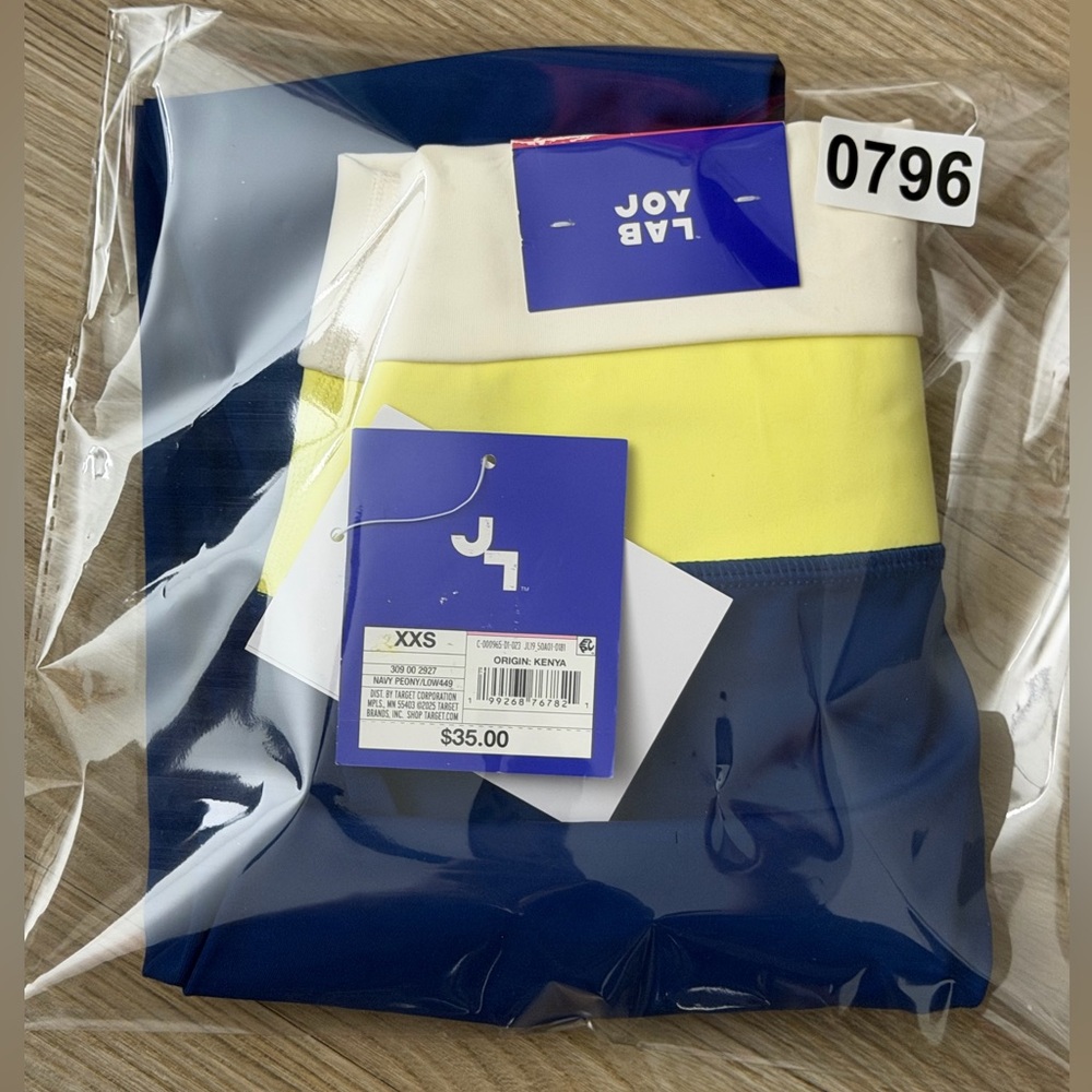 JoyLab™ Women's High-Rise Colorblocked Leggings - Navy Blue  All Sizes - Picture 11 of 16